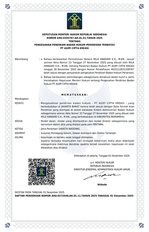 Akta Pendirian